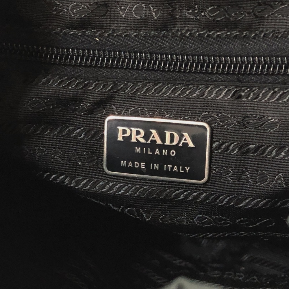 Prada Rucksack Drawstring Type Leather Green Navy - image 8